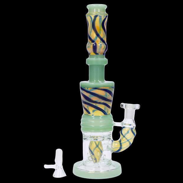 Galaxy Color Water Pipe with Showerhead Perc - 11 in