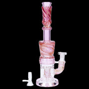 Galaxy Color Water Pipe with Showerhead Perc - 11 in