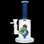 Reversal Art Locket Water Pipe with UFO Showerhead Perc - 8 in