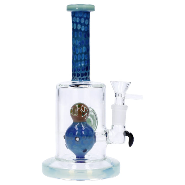 Reversal Art Locket Water Pipe with UFO Showerhead Perc - 8 in