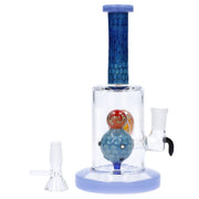 Reversal Art Locket Water Pipe with UFO Showerhead Perc - 8 in