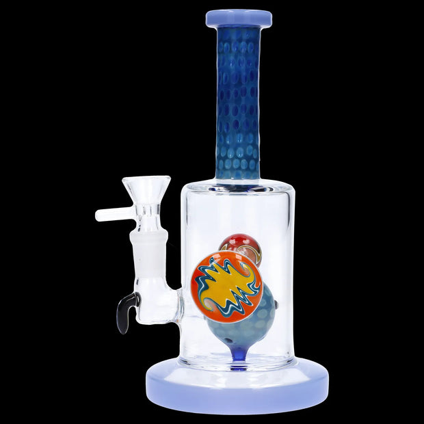 Reversal Art Locket Water Pipe with UFO Showerhead Perc - 8 in
