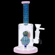 Reversal Art Locket Water Pipe with UFO Showerhead Perc - 8 in