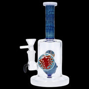 Reversal Art Locket Water Pipe with UFO Showerhead Perc - 8 in