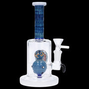 Reversal Art Locket Water Pipe with UFO Showerhead Perc - 8 in