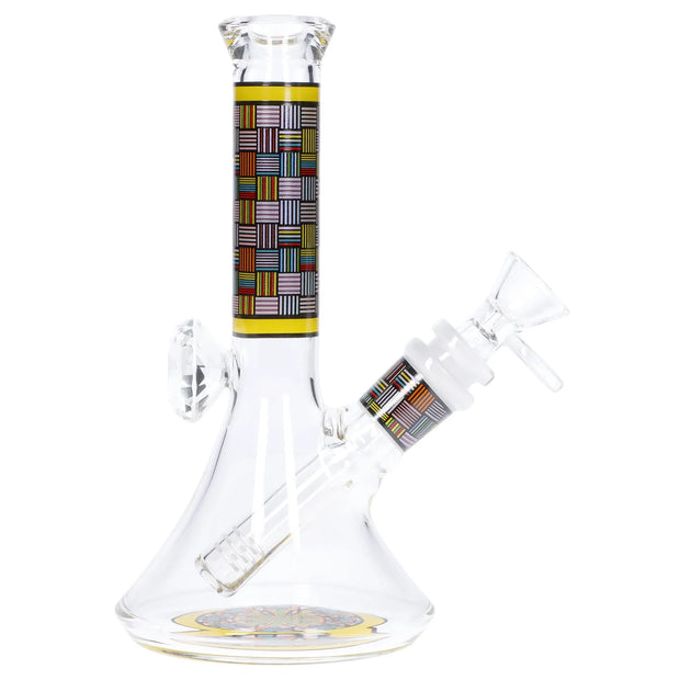 Diamond Beaker with Colorful Tube - 7 in