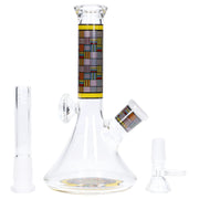 Diamond Beaker with Colorful Tube - 7 in