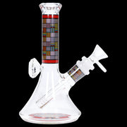 Diamond Beaker with Colorful Tube - 7 in