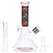 Diamond Beaker with Colorful Tube - 7 in
