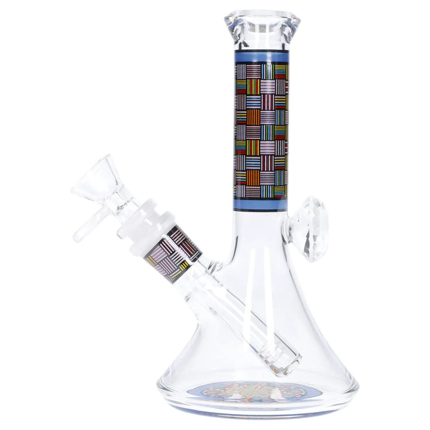 Diamond Beaker with Colorful Tube - 7 in