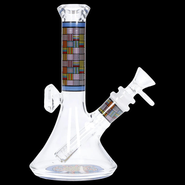 Diamond Beaker with Colorful Tube - 7 in
