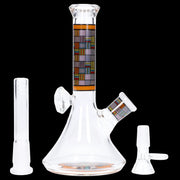 Diamond Beaker with Colorful Tube - 7 in