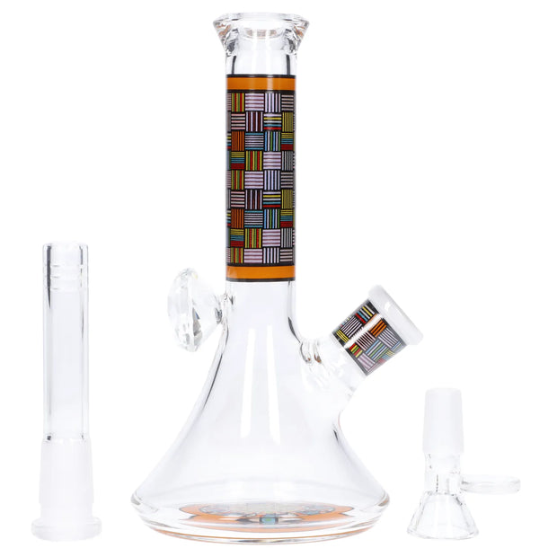 Diamond Beaker with Colorful Tube - 7 in