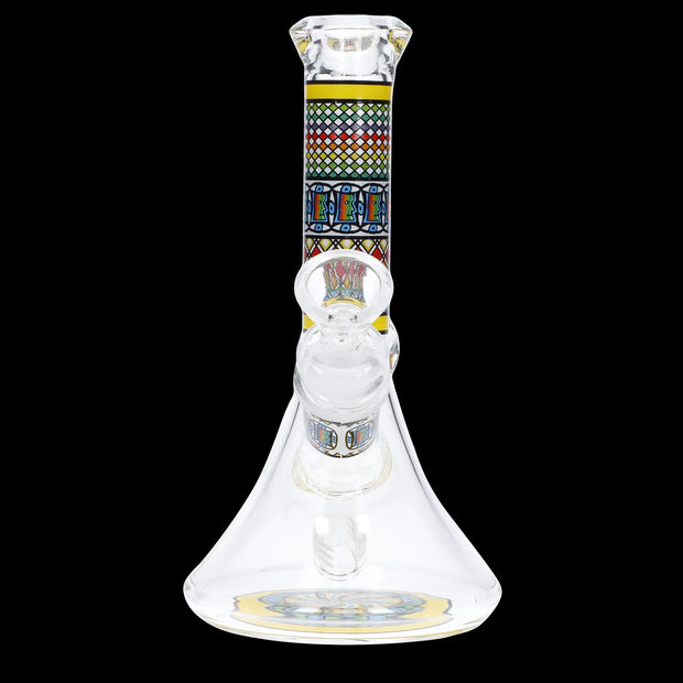 Diamond Beaker w/ Colourful Tube - 7 in.