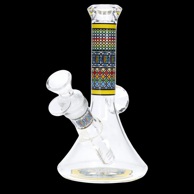 Diamond Beaker w/ Colourful Tube - 7 in.
