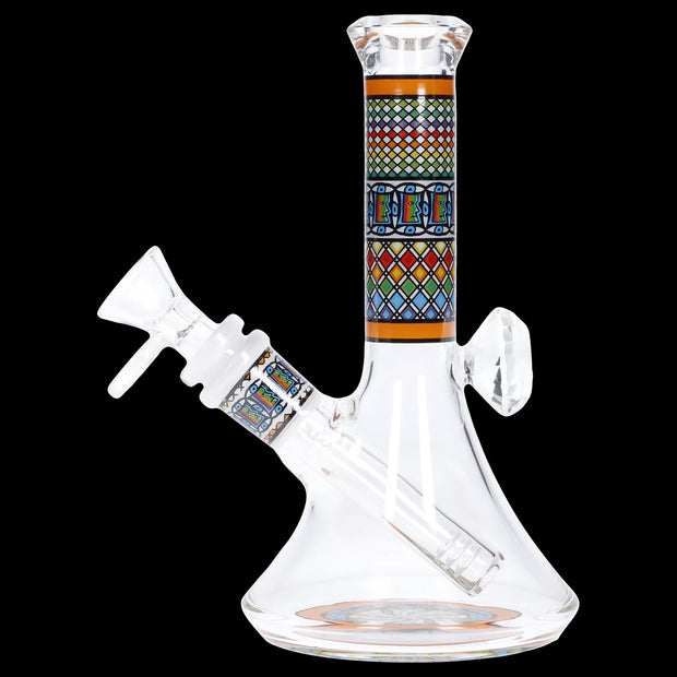 Diamond Beaker w/ Colourful Tube - 7 in.