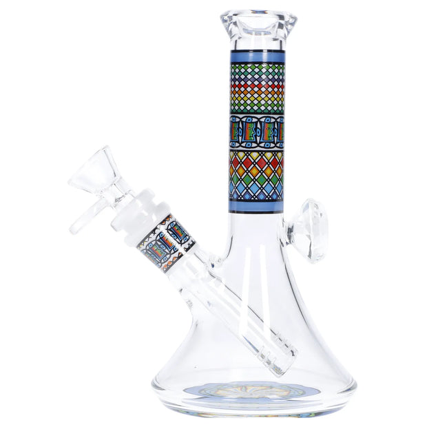 Diamond Beaker w/ Colourful Tube - 7 in.