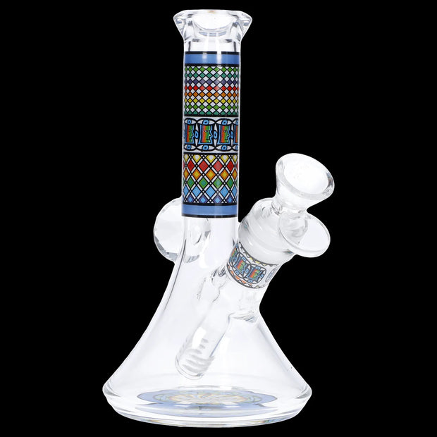 Diamond Beaker w/ Colourful Tube - 7 in.