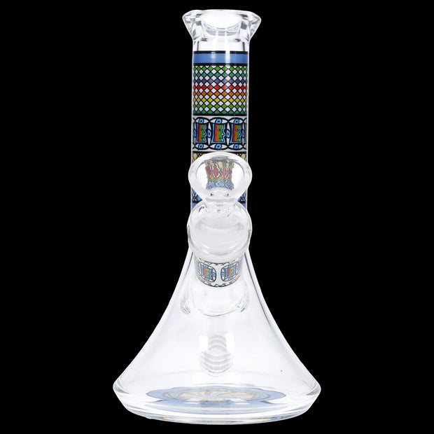 Diamond Beaker w/ Colourful Tube - 7 in.