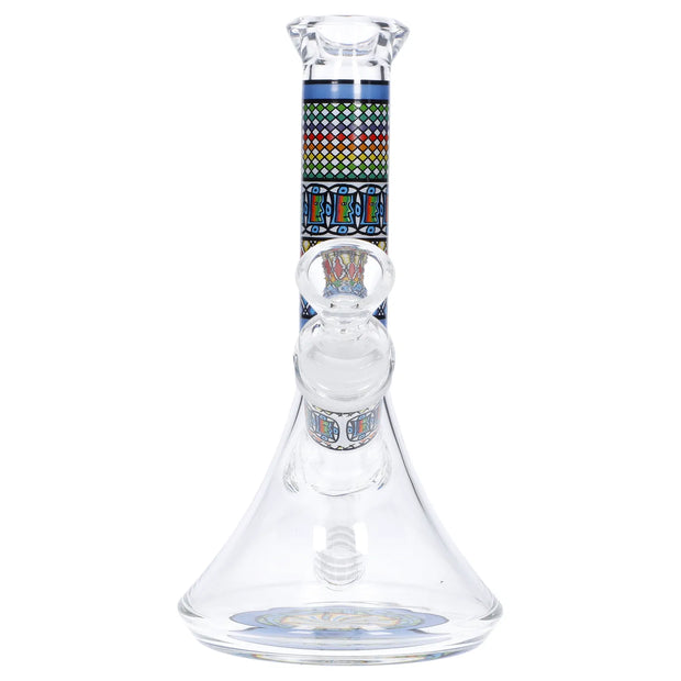 Diamond Beaker w/ Colourful Tube - 7 in.