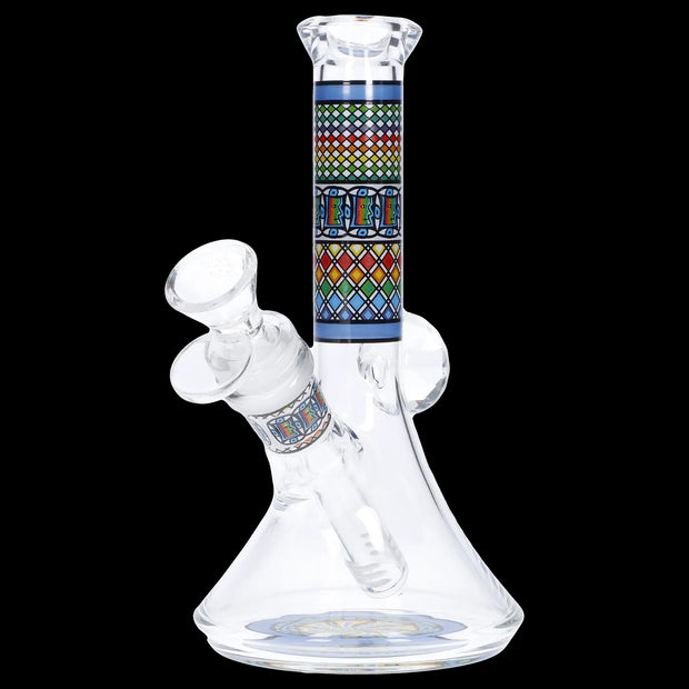 Diamond Beaker w/ Colourful Tube - 7 in.