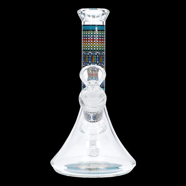 Diamond Beaker w/ Colourful Tube - 7 in.