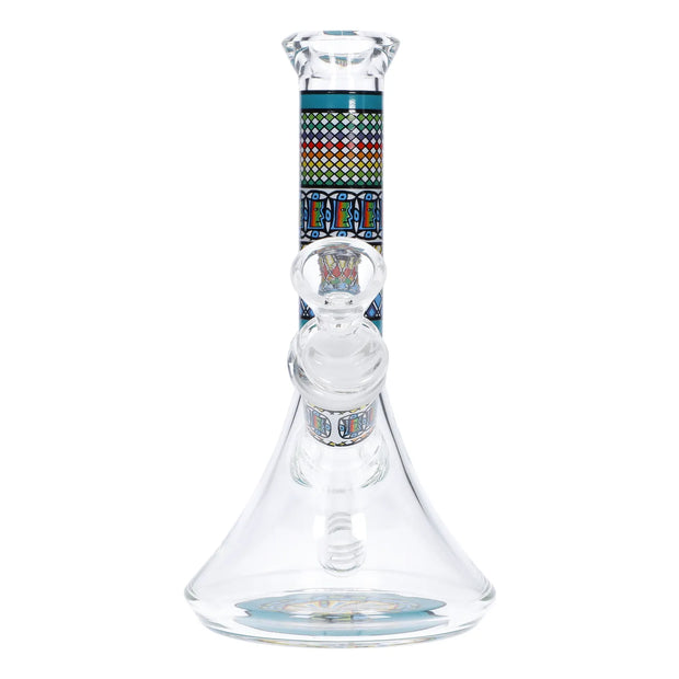 Diamond Beaker w/ Colourful Tube - 7 in.