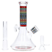 Diamond Beaker w/ Colourful Tube - 7 in.