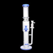 Valiant Straight Tube with Stacked Percs Water Pipe - 17 in.