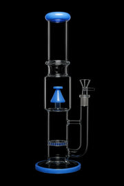 Valiant Straight Tube with Stacked Percs Water Pipe - 17 in.