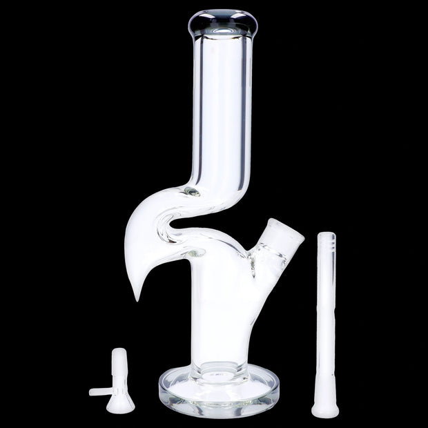 Valiant 14-inch Zig Zag Straight Tube Water Pipe