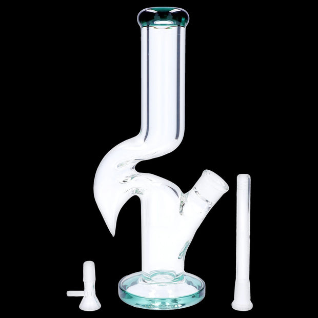 Valiant 14-inch Zig Zag Straight Tube Water Pipe