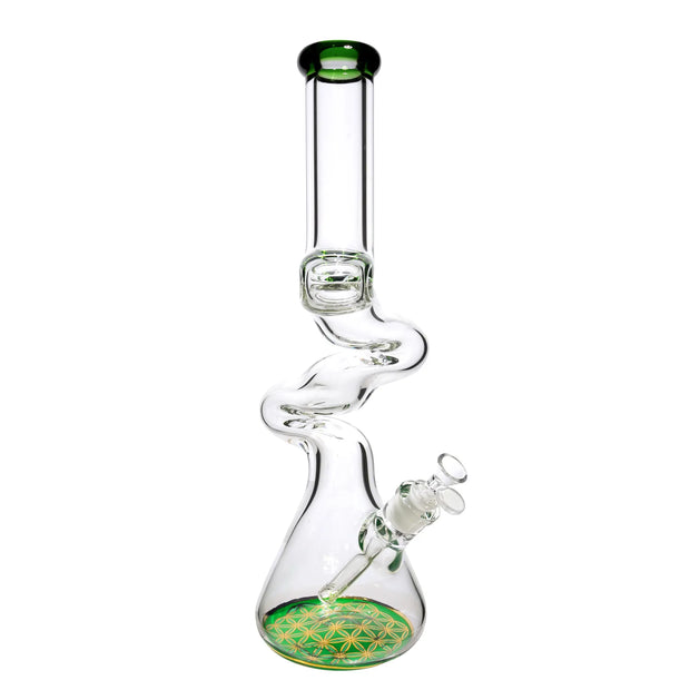 Valiant 9mm Fancy Twisted Beaker Water Pipe - 18 in.