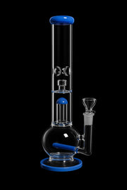 Valiant Inline Glass Ball with UFO & Circ Perc Water Pipe - 16 in.