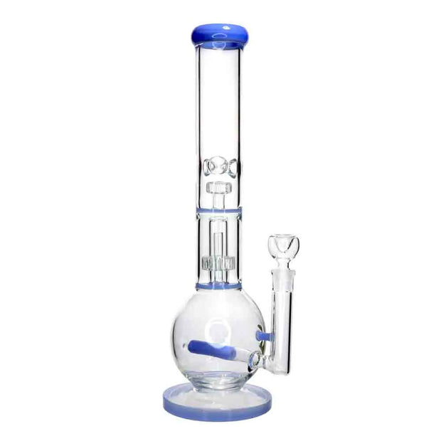 Valiant Inline Glass Ball with UFO & Circ Perc Water Pipe - 16 in.