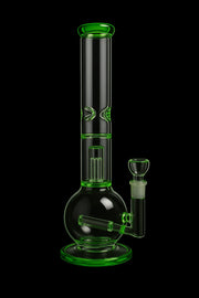 Valiant Inline Glass Ball with UFO & Circ Perc Water Pipe - 16 in.
