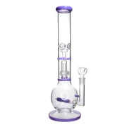 Valiant Inline Glass Ball with UFO & Circ Perc Water Pipe - 16 in.