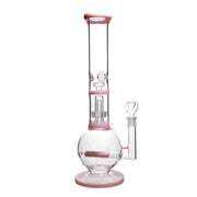 Valiant Inline Glass Ball with UFO & Circ Perc Water Pipe - 16 in.