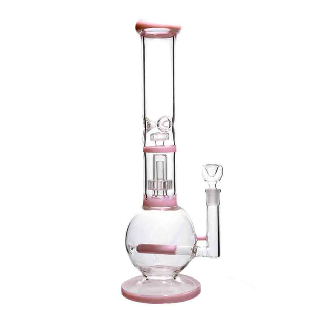 Valiant Inline Glass Ball with UFO & Circ Perc Water Pipe - 16 in.