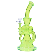 Neon Beaker with Showerhead Percolator and Thick Base Water Pipe