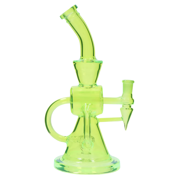 Neon Beaker with Showerhead Percolator and Thick Base Water Pipe