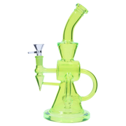 Neon Beaker with Showerhead Percolator and Thick Base Water Pipe