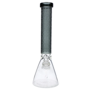 Patterned Printed w/ Coloured Tube Beaker -  Black - 14 in.