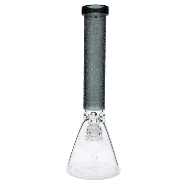 Patterned Printed w/ Coloured Tube Beaker -  Black - 14 in.