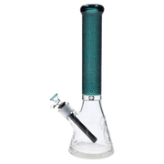 Patterned Printed w/ Coloured Tube Beaker - Green - 14 in.
