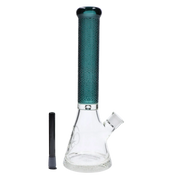 Patterned Printed w/ Coloured Tube Beaker - Green - 14 in.