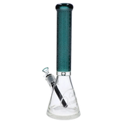 Patterned Printed w/ Coloured Tube Beaker - Green - 14 in.