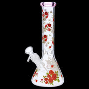 Valiant Flower Decal Water Pipe - 10 in.