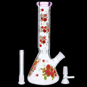 Valiant Flower Decal Water Pipe - 10 in.