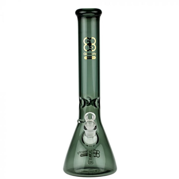 Glasscity Limited Edition Beaker Ice Bong-Black